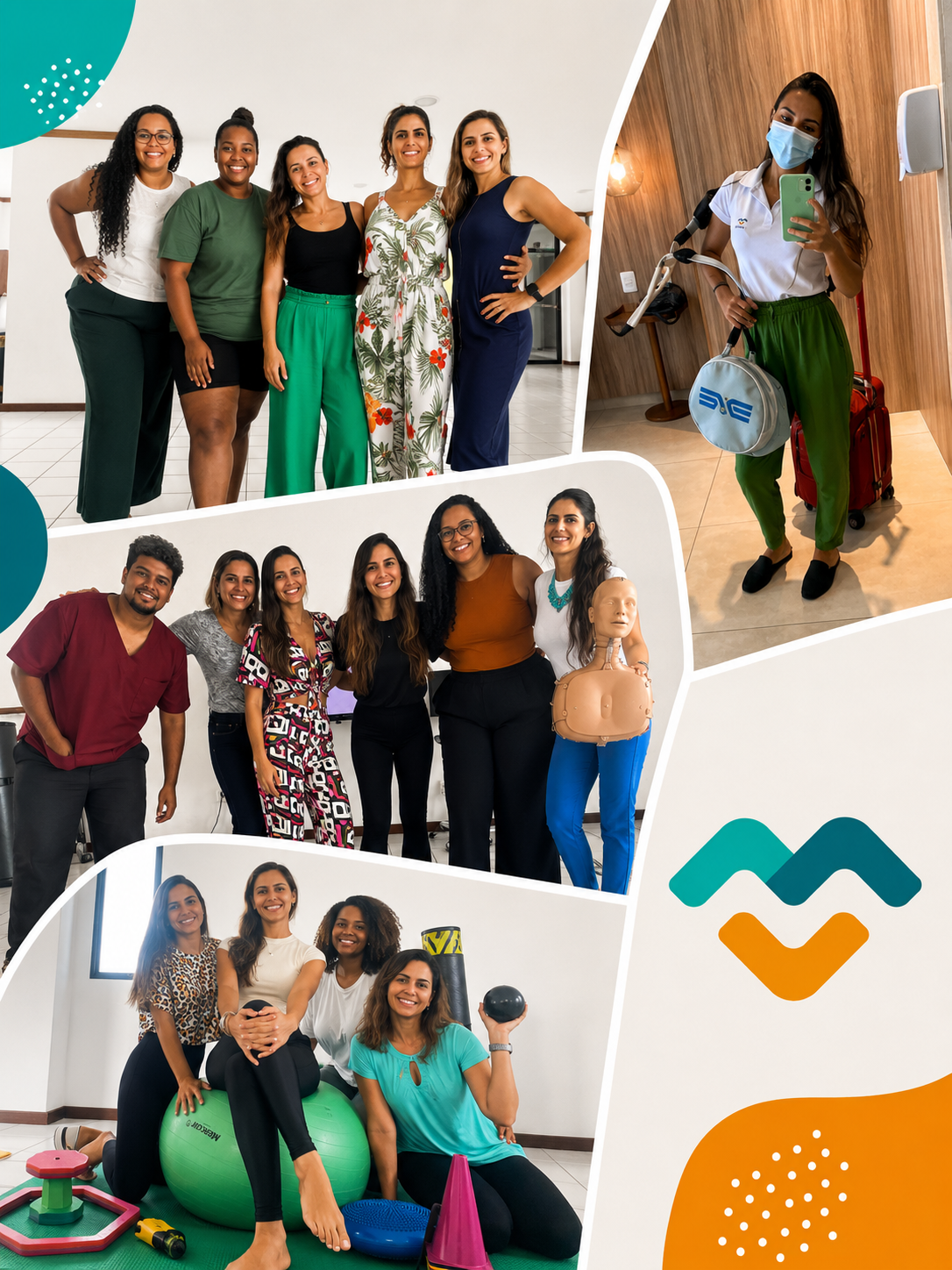 Equipe Viver Bem Idoso — fisioterapeutas em atendimento